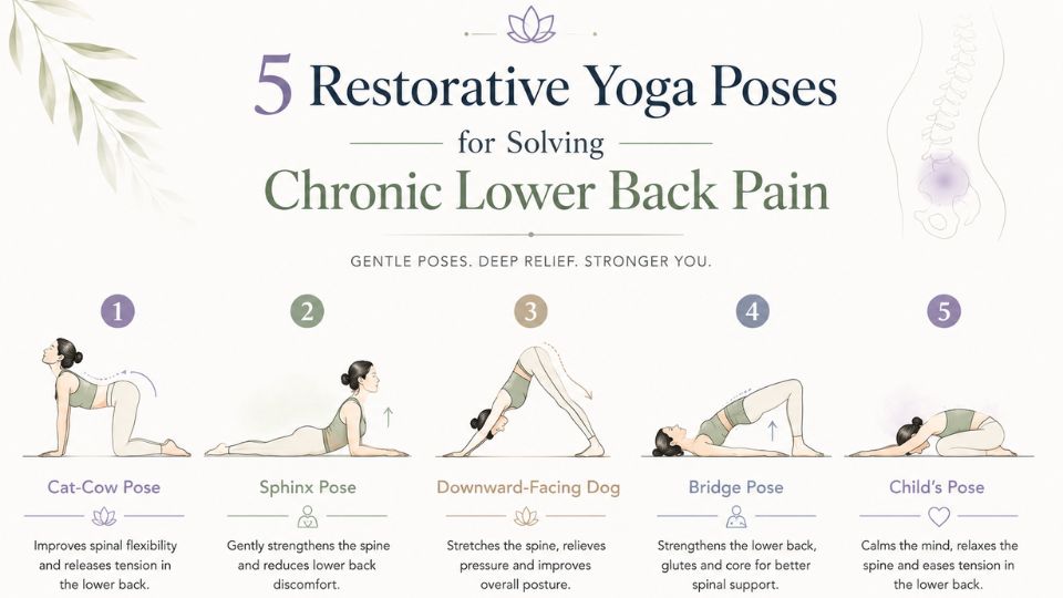 5 Restorative Yoga Poses for Solving Chronic Lower Back Pain