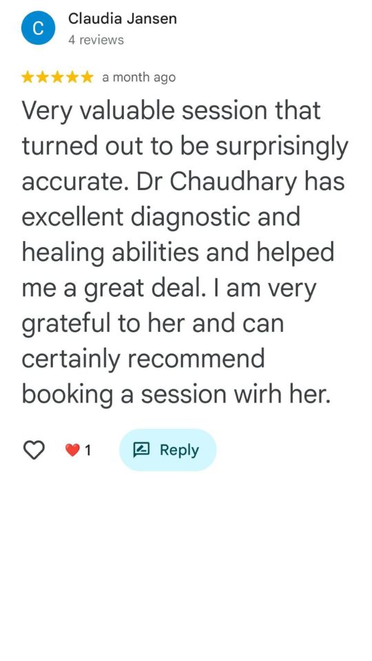 Claudia Jansen Feedback